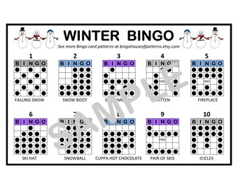 Bingo designs Etsy photograph regarding Printable Bingo Patterns named Bingo designs Etsy